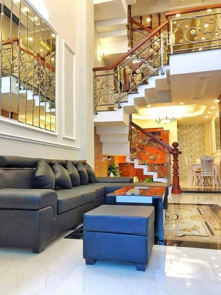 Nhà đẹp Gò Vấp, 5 tầng (4.1x13.8m) đường số 8, Trung tâm quận, 6.8 tỷ tặng FULL nội thất