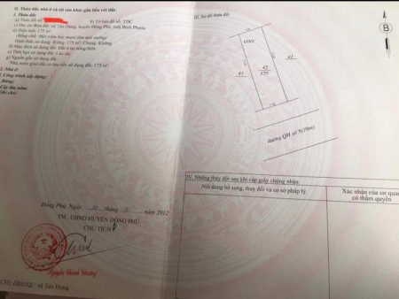 Bán Lô Đất Khu Tái Định Cư, Mặt Tiền 19m