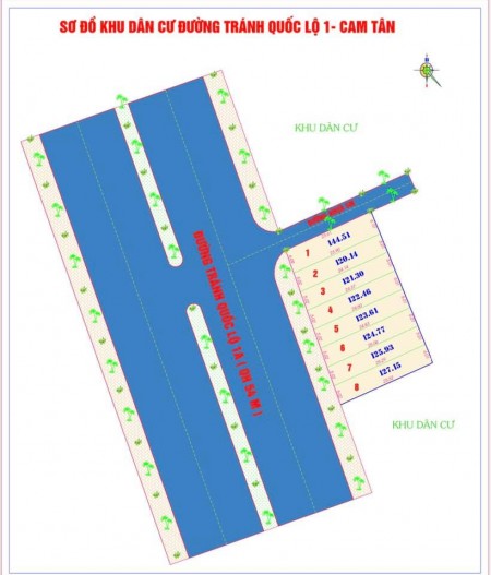 BÁN LÔ ĐẤT MẶT TIỀN ĐƯỜNG TRÁNH QL1A QUY HOẠCH 53M