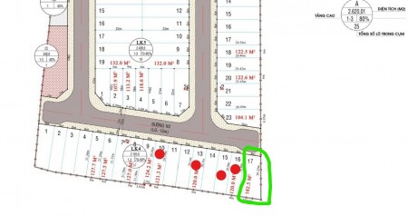 Khách cần tiền bán gấp lô 182,5m2, giá chỉ 6,3tr/m2