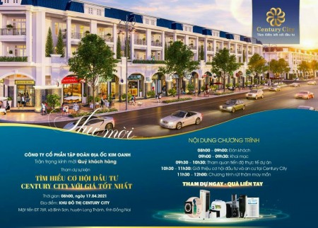 Cần ra gấp lô đất sân bay Long Thành, tại dự án Centurry City rộng 49.8 ha