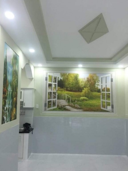 Tôi bán nhà đang cho thuê 4tr/tháng, ngay chợ Hóc Môn,hẻm 5m, DT 50m2, Giá 900tr SHR