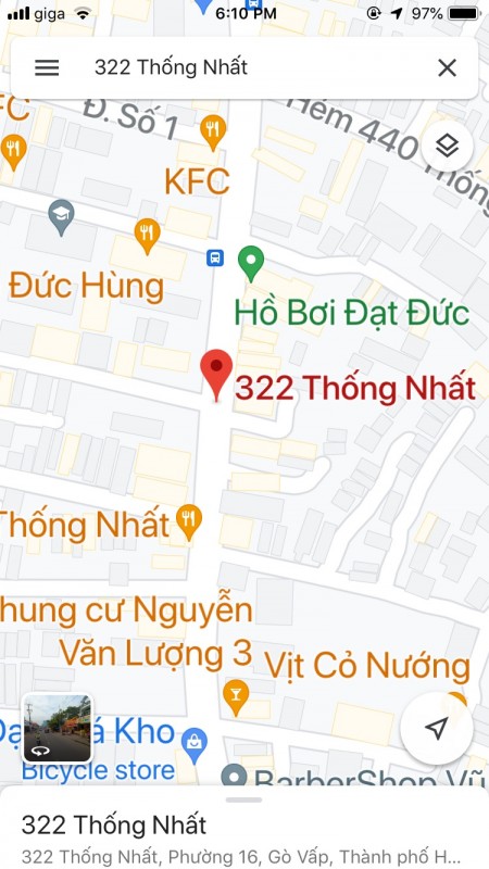 Cho thuê nhà nguyên căn mặt tiền đường Thống Nhất P16 Gò Vấp