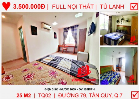 Hệ thống phòng trọ Quận 7 hiện đại, đầy đủ nội thất, chỉ từ 3.5 triệu