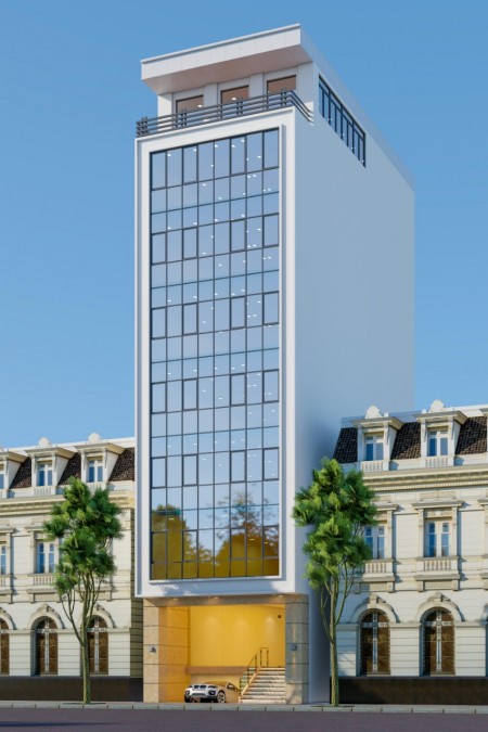 Bán tòa nhà Văn Phòng 8 tầng mặt phố Nguyễn Khang nhà mới DT 100m2 Mt 9.2m. Giá 46 tỷ