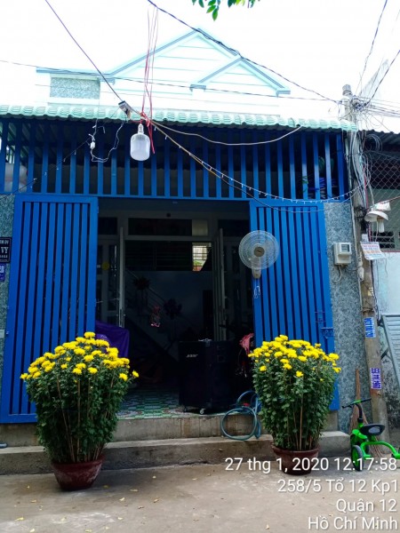 Nhà chính chu sổ riêng, hẻm xe hơi, ngay công viên phần mềm Quang Trung, Quận 12