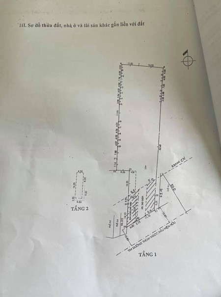 Bán Đất Mặt Tiền đường Thoại Ngọc Hầu 2433m2 180 Tỷ Phường Phú Thạnh Quận Tân Phú Lh 0398586675
