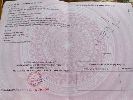 Bán Lô Đất Trung Tâm Hành Chính Huyện Đồng Phú.
