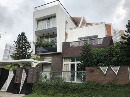 Cho thuê Villa 300m2 trệt 3 lầu 7P thang máy, hồ bơi sân vườn An Phú QUẬN 2