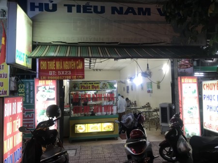 Cho thuê nhà mặt tiền Huỳnh Tấn Phát 5x23