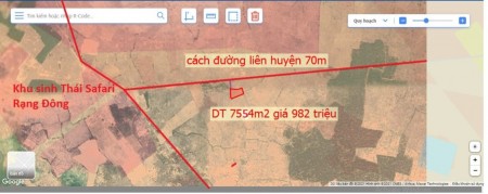 Bán lô đất ngay cạnh đường liên huyện, khu Safari, trang trại dưa lưới, sổ có đường chỉ 982 triệu