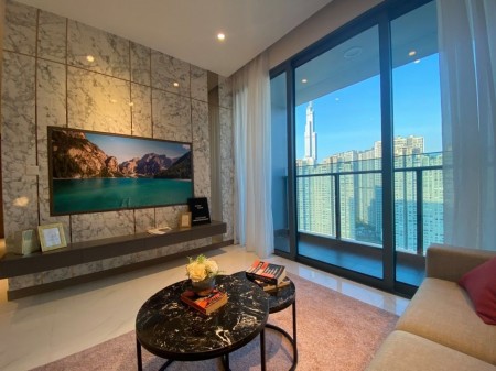 Căn hộ 2PN full nội thất Sunwah Pearl cho thuê giá chỉ 24 triệu, view sân vườn