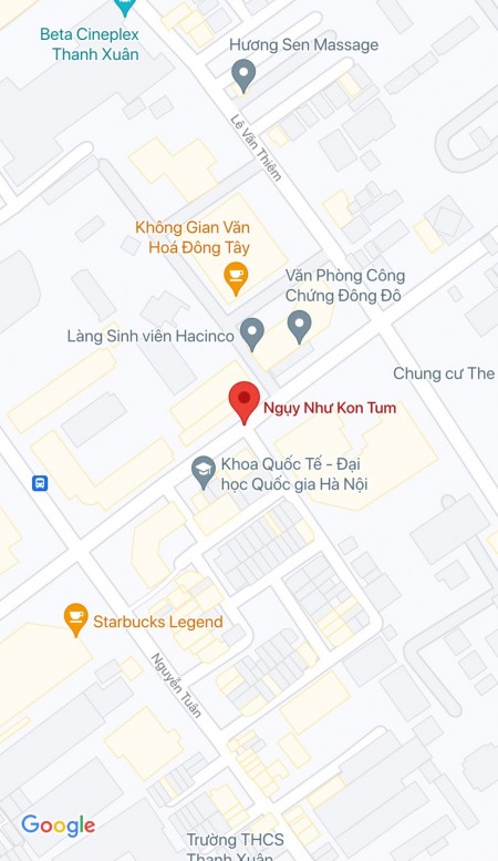Lô đất đẹp phố Ngụy Như Kon Tum 140m2, mặt tiền 9m, lô góc, vỉa hè, ô tô tránh đỗ. Giá 33 tỷ 8