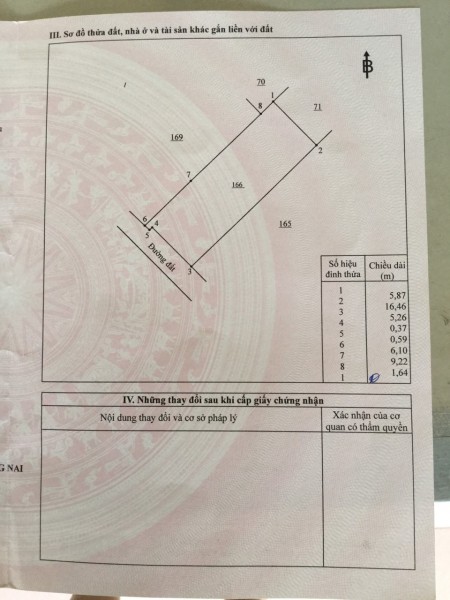 Thiếu vốn cần bán 98m2 đất ở xã Đại Phước, Nhơn Trạch, Đồng Nai. 1,8 tỷ