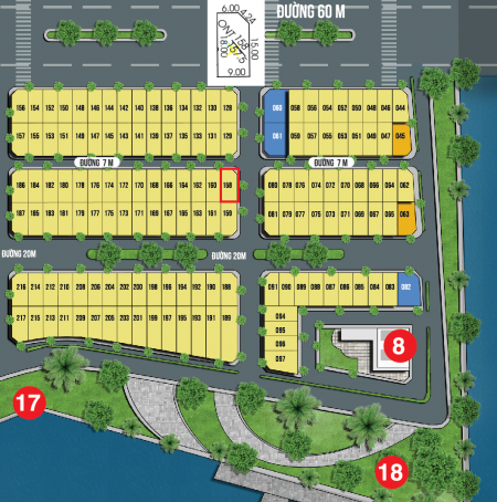 Lô góc 2 mặt tiền thoáng Cửa Cờn Riverside