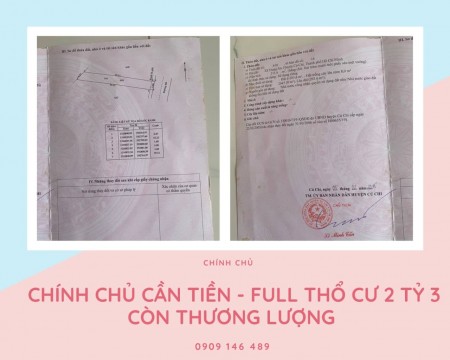 Chính chủ bán lô đất mặt tiền đường 6m, Củ Chi giá siêu tốt, công chứng ngay