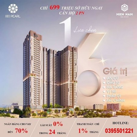 Bán căn hộ Hưng Thịnh Pearl tiện ích 5 sao, an ninh đỉnh