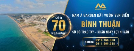 Đất nền BÌNH THUẬN giá chỉ từ 70 nghìn/m2, tiện đầu tư