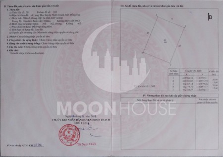Bán đất giá rẻ huyện Nhơn Trạch cách chợ 2,5km liên hệ 0908900263