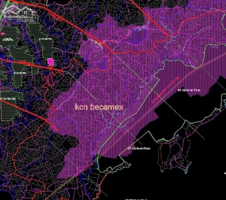 Đất Nền Gần KCN Becamex Đồng Phú, giá 50 triệu, lộ giới 19m
