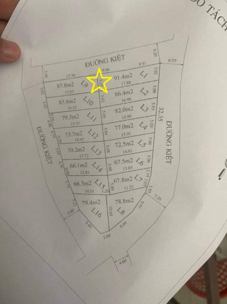 2 lô góc kiệt 15 Tôn Thất Sơn, giá tốt cho các nhà đầu tư chỉ 1,2 tỷ, lh 0935515130