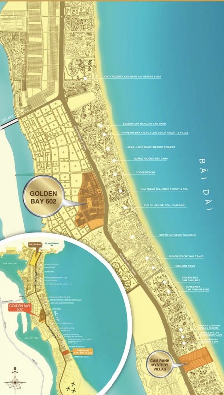 BÁN NỀN KHÁCH SẠN GOLDEN BAY 602 MẶT TIỀN ĐƯỜNG NGUYỄN TẤT THÀNH, VIEW HỒ TRUNG TÂM
