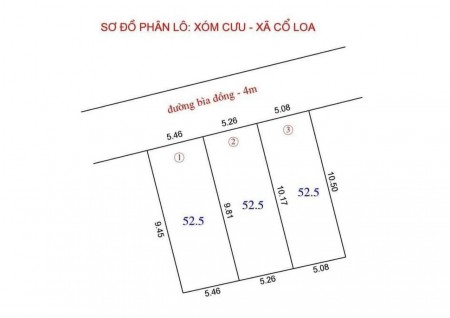 Bán mảnh đất thoáng mát view đẹp nhất Xóm Cưu, xã Cổ Loa, huyện Đông Anh, Hà Nội