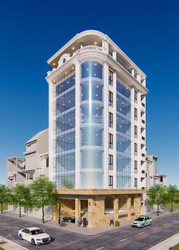 Tòa nhà Bulding mặt phố Hoàng Ngân 180m2 x 9 tầng, mặt tiền 11m, Lô góc, vỉa hè rộng. Giá 75 tỷ
