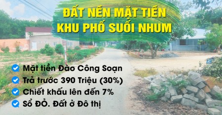 Bán đất mặt tiền đường Đào Xuân Soạn, Phường Hắc Dịch, Sổ đỏ, Thổ cư, Giá rẻ