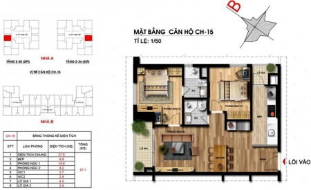 Căn hộ cần bán tại Chung cư Imperia Garden, 2 phòng ngủ