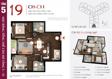 Căn 19 tầng 30 chung cư Hoàng Huy Commer Lê Chân Hải Phòng