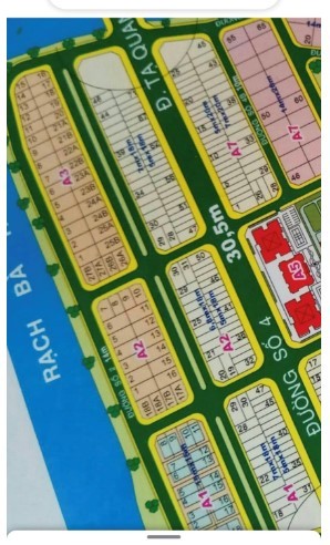 Bán nền A1-39 mặt tiền đường Tạ Quang Bửu P.7 Q.8 (đường số 4 KDC 13A) hướng Đông Nam dt 90m2 ngang 5m dài 18m