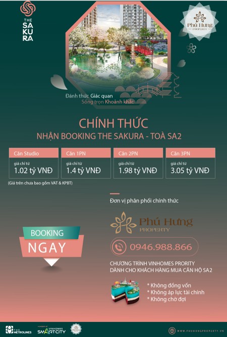 Bán căn hộ hiếm, giá 1,16 tỷ căn hộ studio độc Nhất dự án Vinhomes Smart City