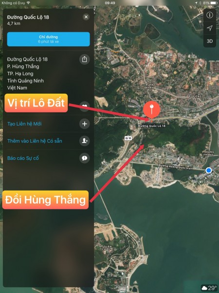 Bán đất tại Phường Hùng Thắng Hạ Long, Quảng Ninh 0968129240