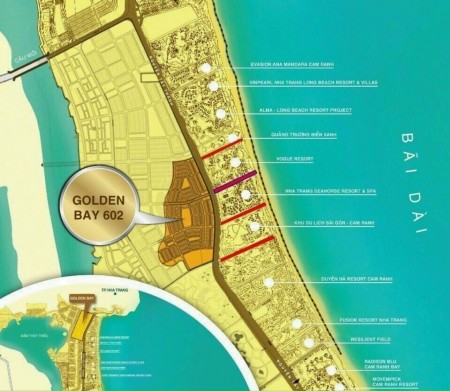 Golden bay khu đô thị trong vùng đất vàng, mặt tiền đường rộng
