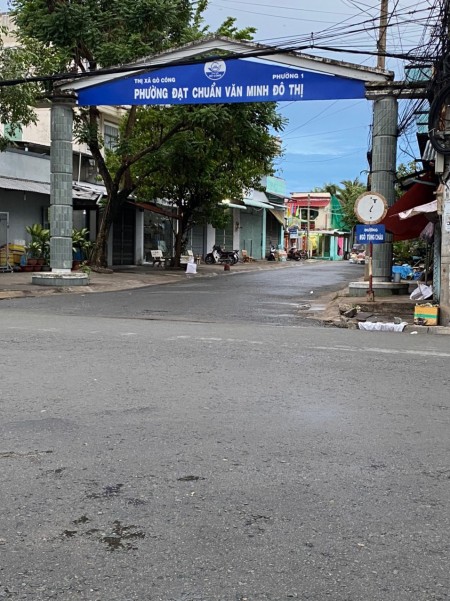 Bán đất phường 1 khu trung tâm thị xã Gò Công, xe hơi chạy tới nhà
