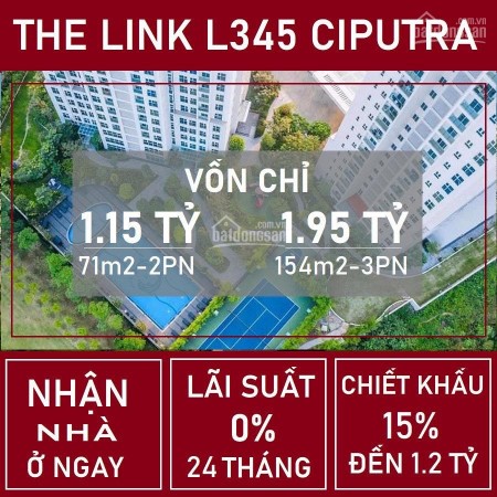 Căn góc 3 pn The Link 345-CT1, view sân gofl giá từ 40 triệu/m2, trực tiếp chủ đầu tư