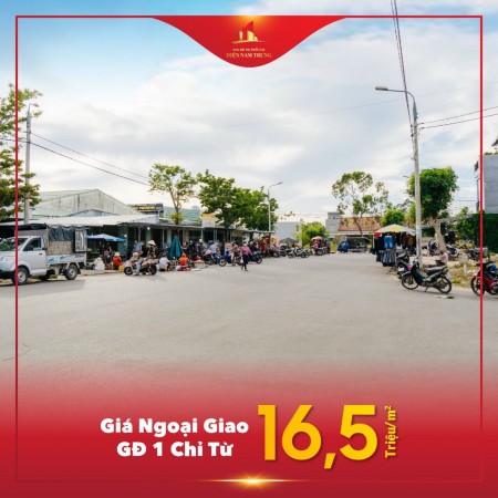 Cần bán lô đất mặt tiền chợ Điện Nam Trung đã có sổ