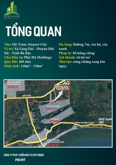 Bán lô đất S12 5x25 mặt tiền đường nhựa 15m, ở ngay sân bay Lộc An- Hồ Tràm. sổ sẵn bao sang tên
