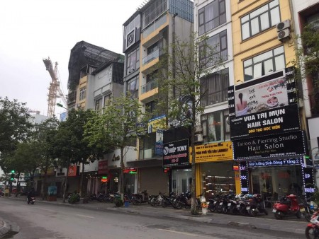 Mặt phố Đội Cấn, toà nhà 8 tầng thang máy, đang cho thuê 75 triệu/tháng, dt 76m2, mt 5m giá 23 tỷ
