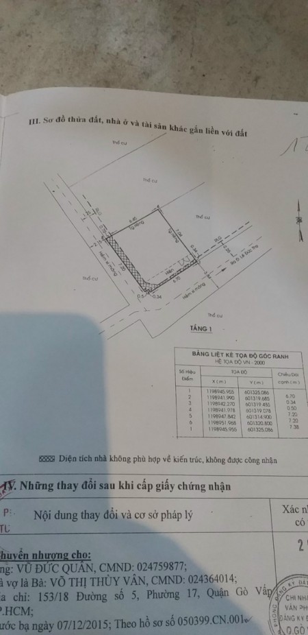 Bán miếng đất ngay đường 3/2 Nguyễn Tất Thành nối dài phường Phước Hưng tp Bà Rịa dt 5x19 giá 2.4 tỷ