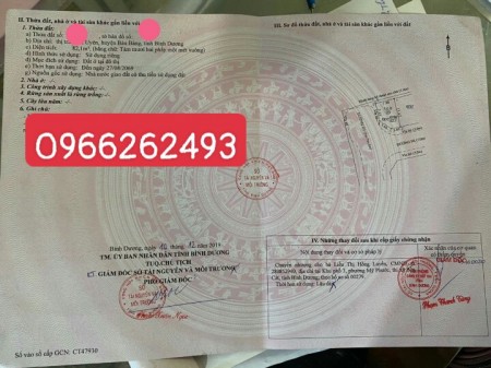 Còn 1 lô duy nhất ngay chợ Bàu Bàng rất tiện buôn bán, giá 650 triêu