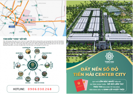 Tiền Hải Center City, tâm điểm phồn vinh Trái tim thủ phủ công nghiệp Thái Bình