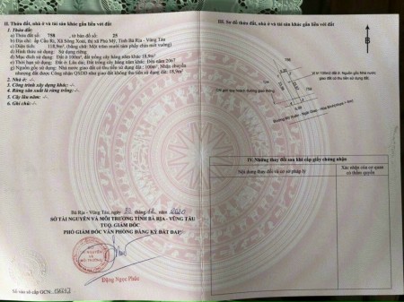 Đất nền Đại Lộ Võ Văn Kiệt, thị xã Phú Mỹ, Bà Rịa Vũng Tàu, sổ hồng riêng