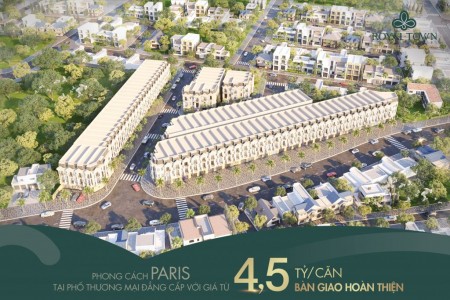 Royal Town Nhà Phố, Shophouse đẹp, vị trí trung tâm Tp. Dĩ An, Bình Dương