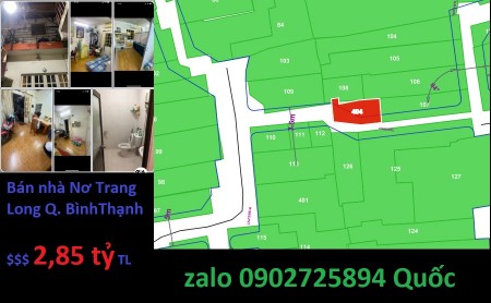 Bán Nhà Nơ Trang Long, Quận Bình Thạnh, giá bán 2,85 tỷ chính chủ