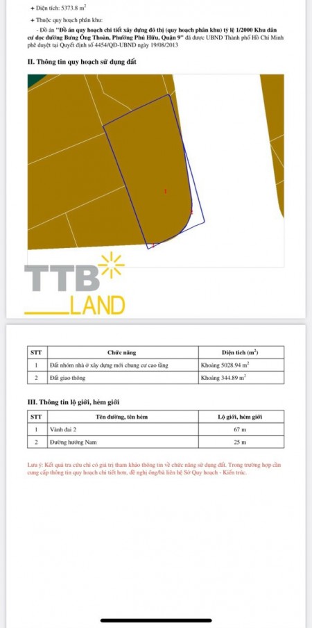 Bán 6000m² đất mặt tiền Võ Chí Công phường Phú Hữu Quận 9