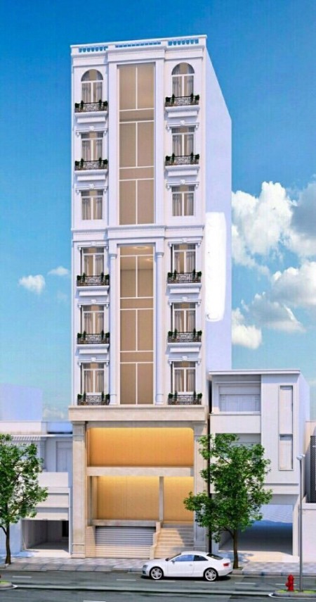 Bán toà nhà Văn Phòng 9 tầng lô góc 2 mặt đường nhựa mặt phố Trần Tử Bình,mt 5m