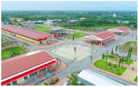 Bán đất nền mặt tiền công viên, trường học thị trấn Thạnh Phú