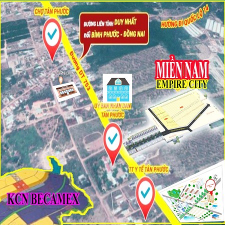 Bán đất gần kcn becamex Đồng Phú, hỗ trọ vay ngân hàng, lh 0968887552